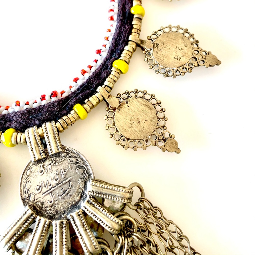Bib Necklace, Dramatic, Middle Eastern - image 4